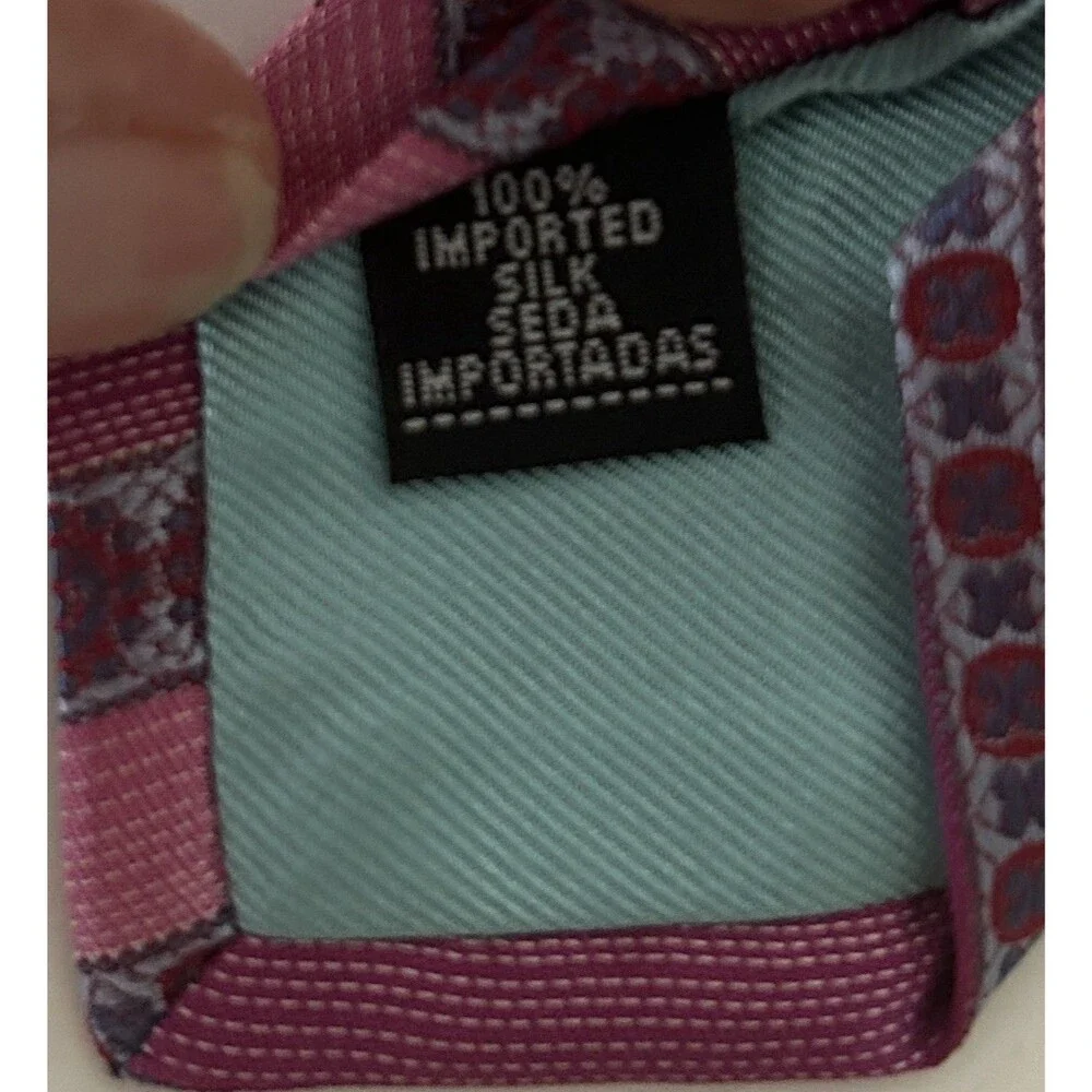 Robert Graham Silk Mens Tie Pink/Purple 